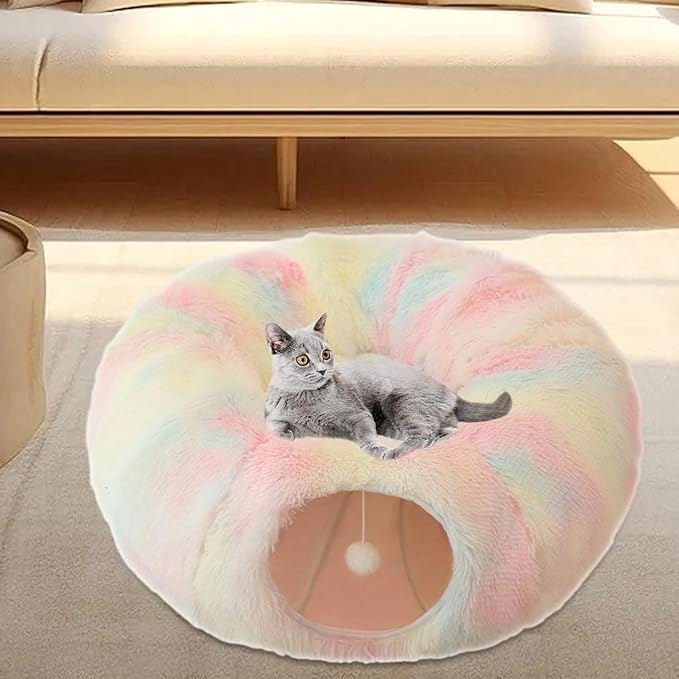 Lit pour Chat - CatLitTunnel™ - Multicolore - En Tout Confort